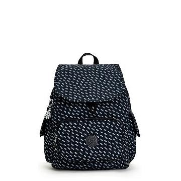 Kipling City Pack Small Printed Rugzak Zwart | NL 1699GS